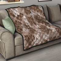 Vintage Hawaii Quilt Hibiscus Mix Hawaiian Quilt Patches - Brown - Wonder Print Shop