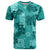 Vintage Hawaii T Shirt Hibiscus Mix Hawaiian Quilt Patches - Teal - Wonder Print Shop
