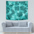 Vintage Hawaii Tapestry Hibiscus Mix Hawaiian Quilt Patches - Teal - Wonder Print Shop