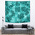 Vintage Hawaii Tapestry Hibiscus Mix Hawaiian Quilt Patches - Teal - Wonder Print Shop