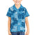 Hawaii Tapa Kid Hawaiian Shirt Hibiscus Mix Hawaiian Quilt Patches - Blue - Wonder Print Shop