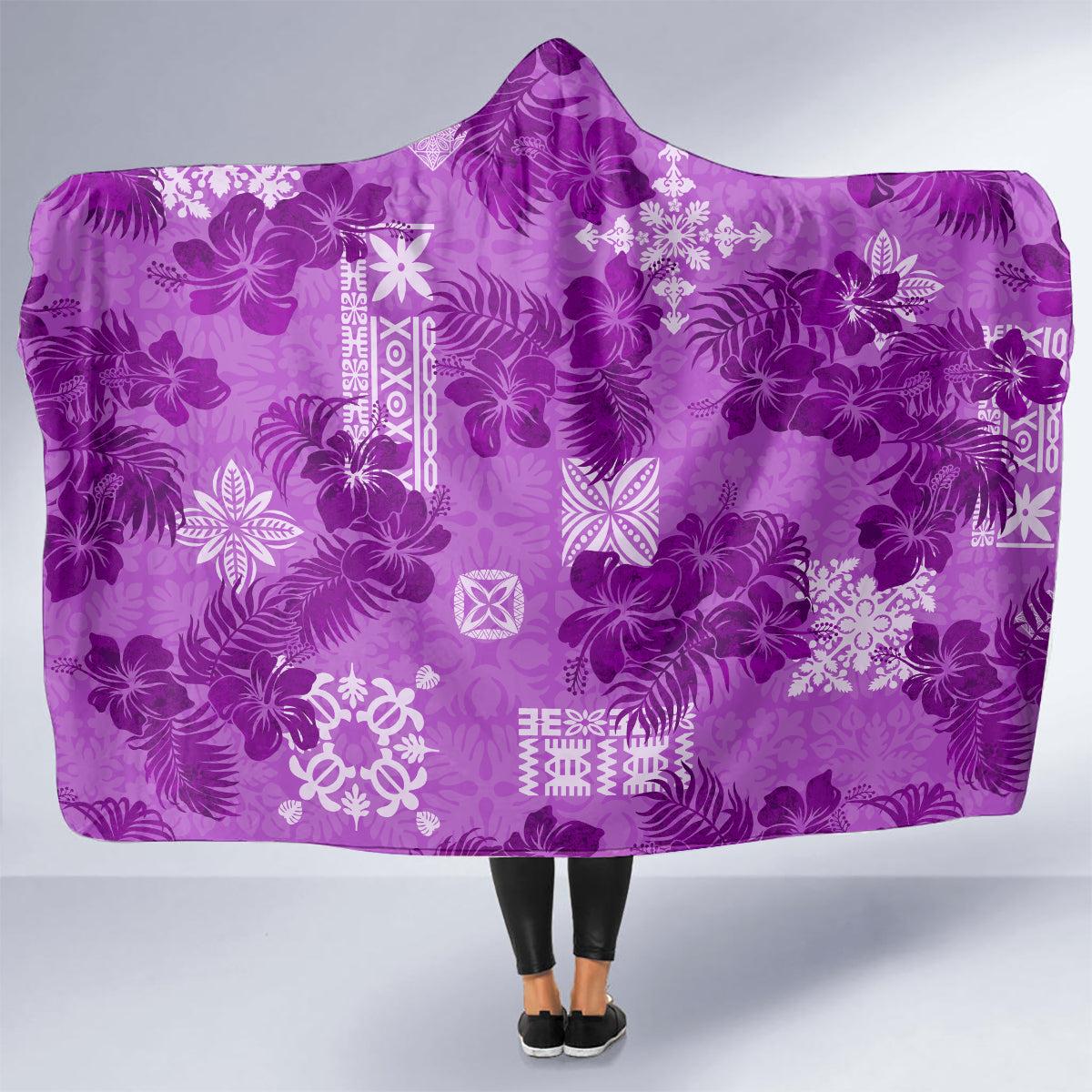 hawaii-tapa-hooded-blanket-hibiscus-mix-hawaiian-quilt-patches-violet
