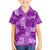 Hawaii Tapa Kid Hawaiian Shirt Hibiscus Mix Hawaiian Quilt Patches - Violet - Wonder Print Shop