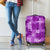 Hawaii Tapa Luggage Cover Hibiscus Mix Hawaiian Quilt Patches - Violet - Wonder Print Shop