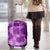 Hawaii Tapa Luggage Cover Hibiscus Mix Hawaiian Quilt Patches - Violet - Wonder Print Shop