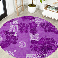 hawaii-tapa-round-carpet-hibiscus-mix-hawaiian-quilt-patches-violet