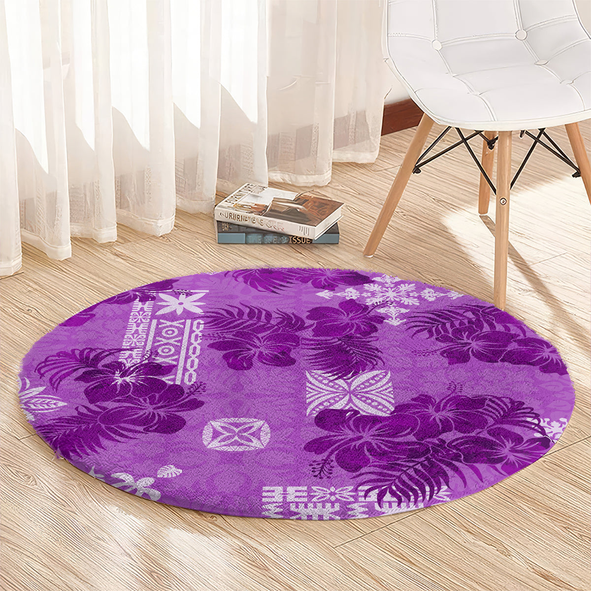 hawaii-tapa-round-carpet-hibiscus-mix-hawaiian-quilt-patches-violet