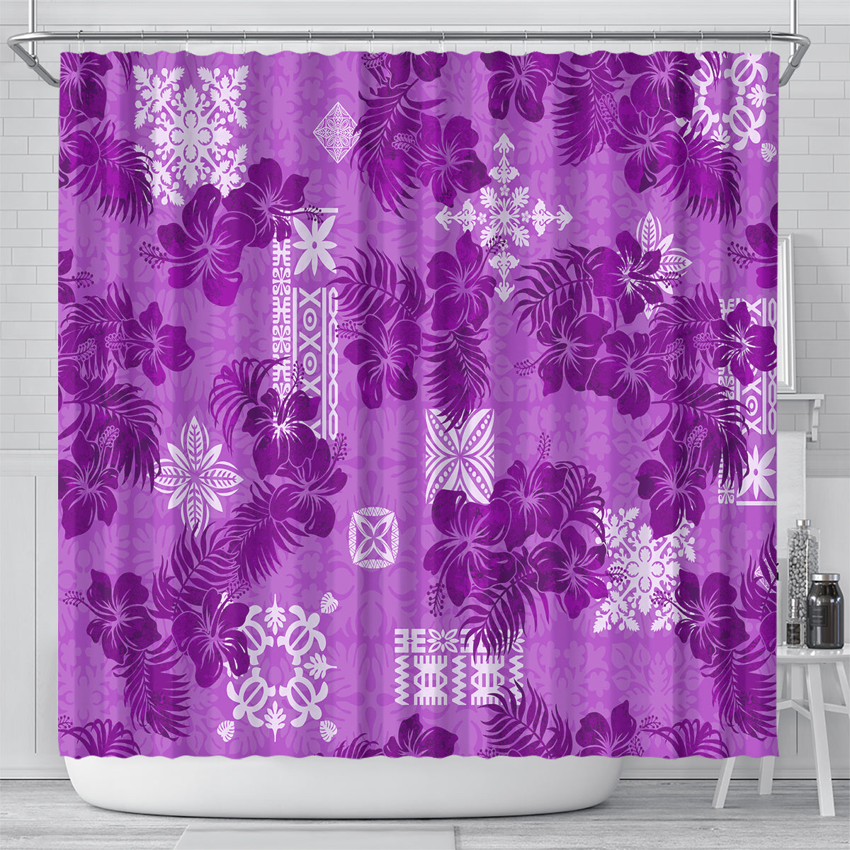 hawaii-tapa-shower-curtain-hibiscus-mix-hawaiian-quilt-patches-violet