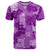 Hawaii Tapa T Shirt Hibiscus Mix Hawaiian Quilt Patches - Violet - Wonder Print Shop