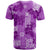Hawaii Tapa T Shirt Hibiscus Mix Hawaiian Quilt Patches - Violet - Wonder Print Shop