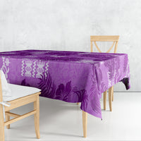 Hawaii Tapa Tablecloth Hibiscus Mix Hawaiian Quilt Patches - Violet - Wonder Print Shop