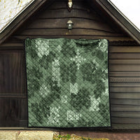 Hawaii Tapa Quilt Hibiscus Mix Hawaiian Quilt Patches - Sage Green - Wonder Print Shop