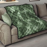 Hawaii Tapa Quilt Hibiscus Mix Hawaiian Quilt Patches - Sage Green - Wonder Print Shop