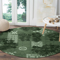 hawaii-tapa-round-carpet-hibiscus-mix-hawaiian-quilt-patches-sage-green
