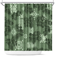 hawaii-tapa-shower-curtain-hibiscus-mix-hawaiian-quilt-patches-sage-green