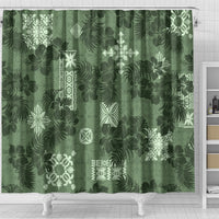 hawaii-tapa-shower-curtain-hibiscus-mix-hawaiian-quilt-patches-sage-green