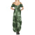 Hawaii Tapa Summer Maxi Dress Hibiscus Mix Hawaiian Quilt Patches - Sage Green - Wonder Print Shop