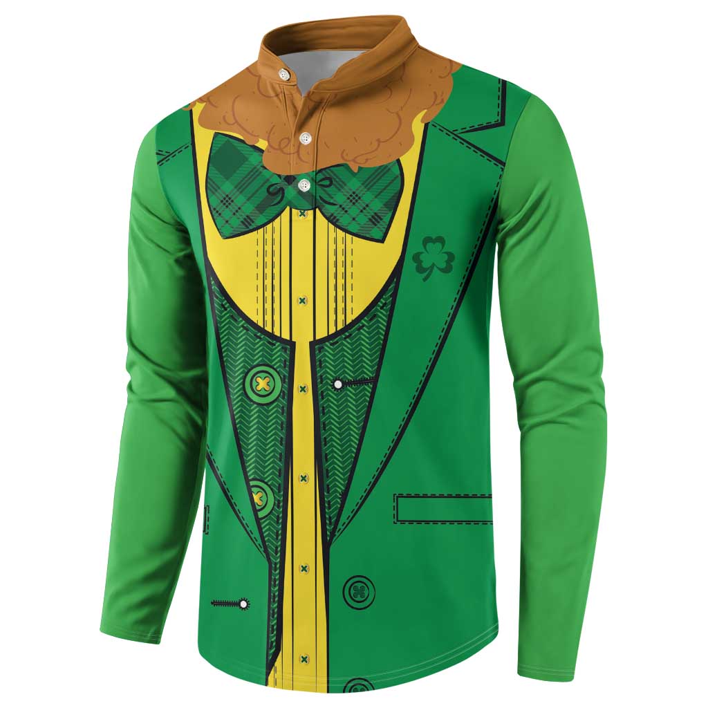 St.Patrick Leprechaun Inspired Funny Button Sweatshirt LT7 - Wonder Print Shop
