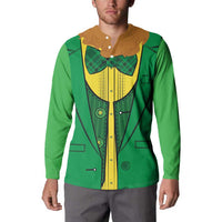 St.Patrick Leprechaun Inspired Funny Button Sweatshirt LT7 - Wonder Print Shop