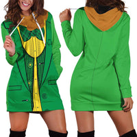 St.Patrick Leprechaun Inspired Funny Hoodie Dress - Wonder Print Shop
