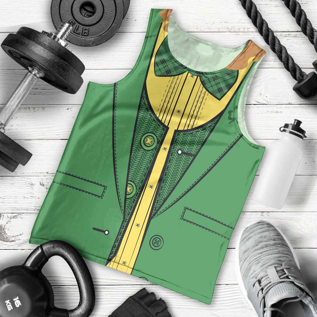 St.Patrick Leprechaun Inspired Funny Men Tank Top - Wonder Print Shop