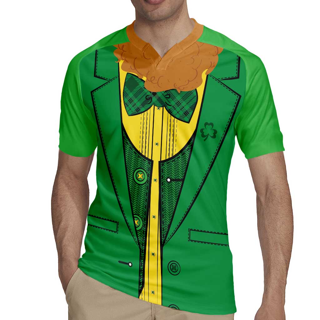 St.Patrick Leprechaun Inspired Funny Rugby Jersey - Wonder Print Shop