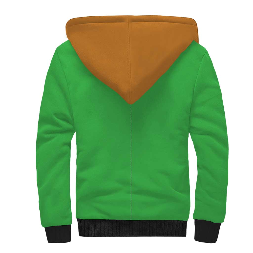 St.Patrick Leprechaun Inspired Funny Sherpa Hoodie - Wonder Print Shop