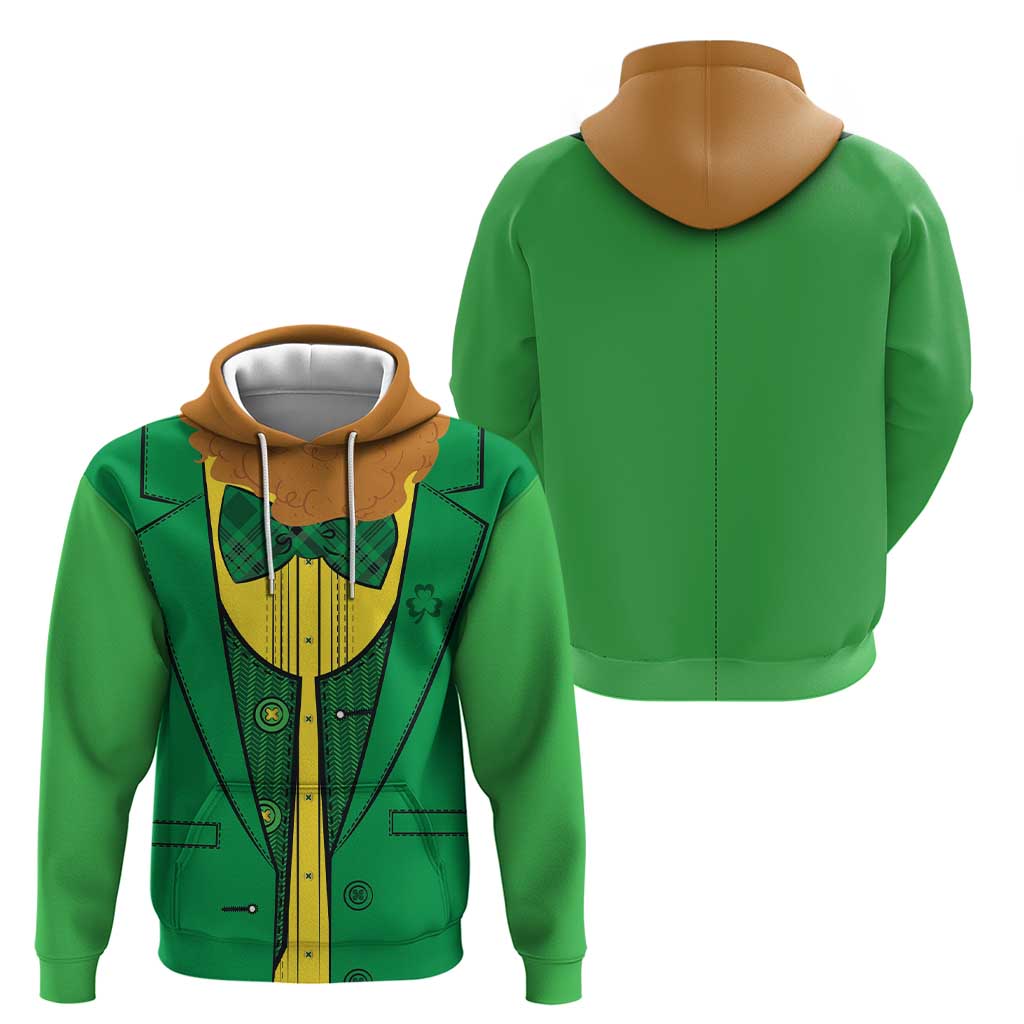 St.Patrick Leprechaun Inspired Funny Zip Hoodie - Wonder Print Shop