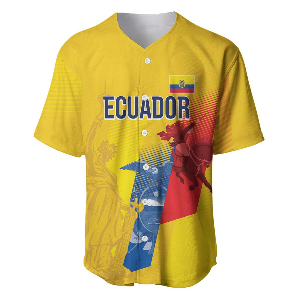 Ecuador Football Custom WC2026 Baseball Jersey Historical Symbols - Wonder Print Shop