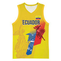 Ecuador Football Custom WC2026 Basketball Jersey Historical Symbols - Wonder Print Shop