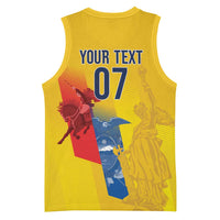 Ecuador Football Custom WC2026 Basketball Jersey Historical Symbols - Wonder Print Shop