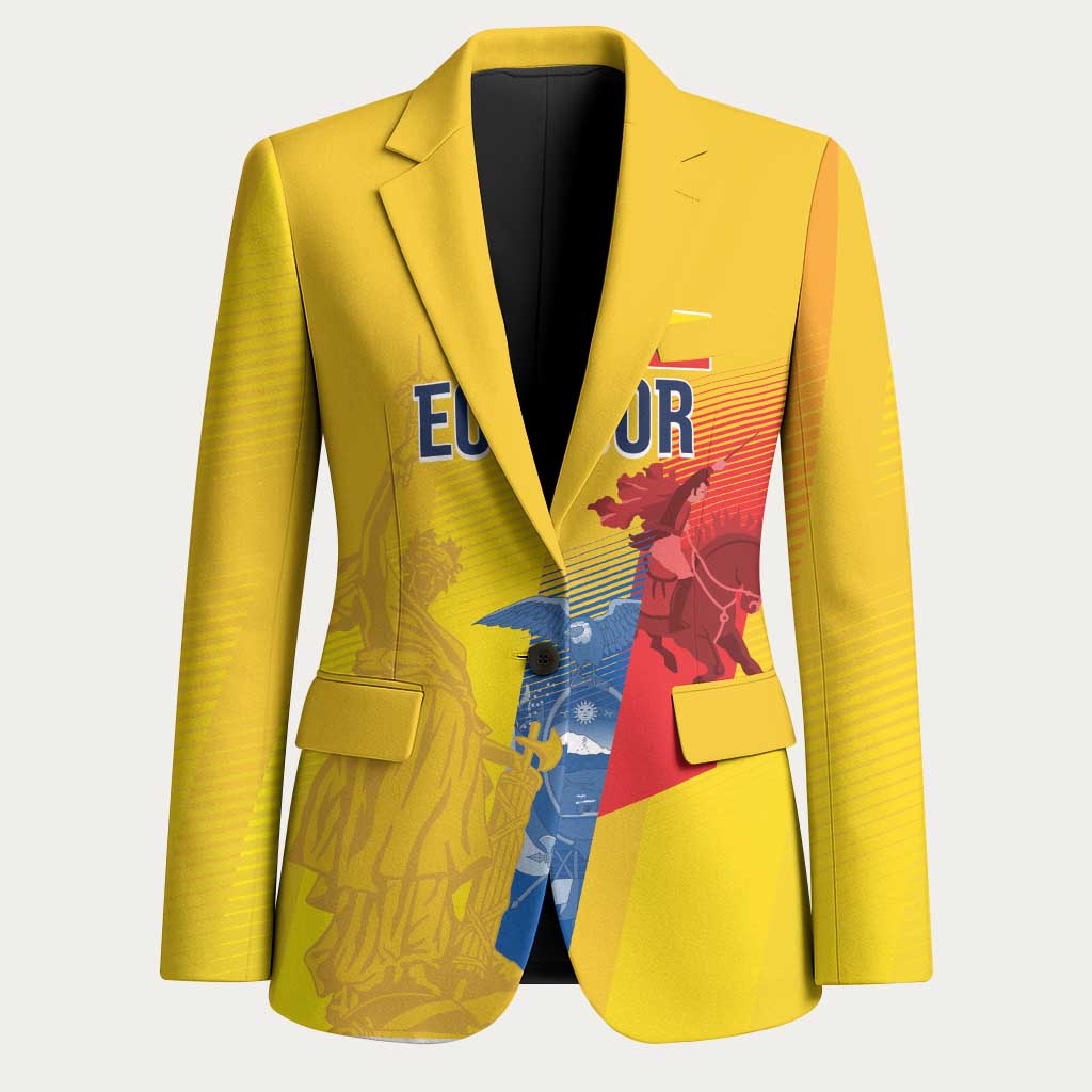 Ecuador Football Custom WC2026 Blazer Historical Symbols - Wonder Print Shop