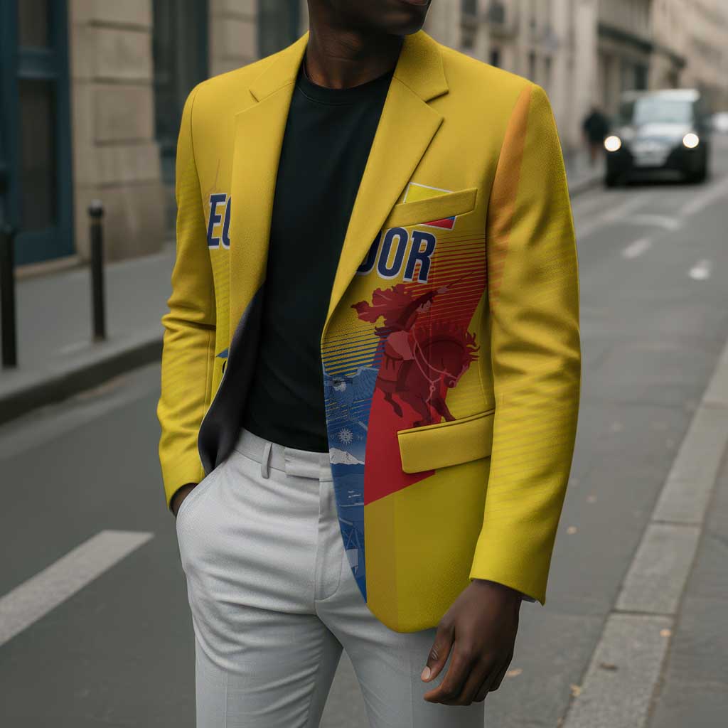 Ecuador Football Custom WC2026 Blazer Historical Symbols - Wonder Print Shop