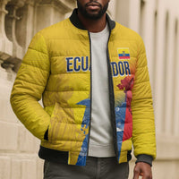 Ecuador Football Custom WC2026 Bomber Puffer Jacket Historical Symbols - Wonder Print Shop