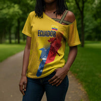 Ecuador Football Custom WC2026 Cross Shoulder Shirt Historical Symbols - Wonder Print Shop