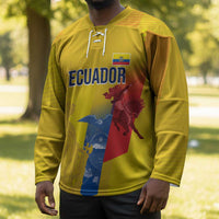 Ecuador Football Custom WC2026 Hockey Jersey Historical Symbols - Wonder Print Shop