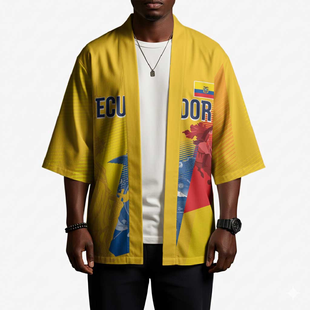 Ecuador Football Custom WC2026 Kimono Historical Symbols - Wonder Print Shop