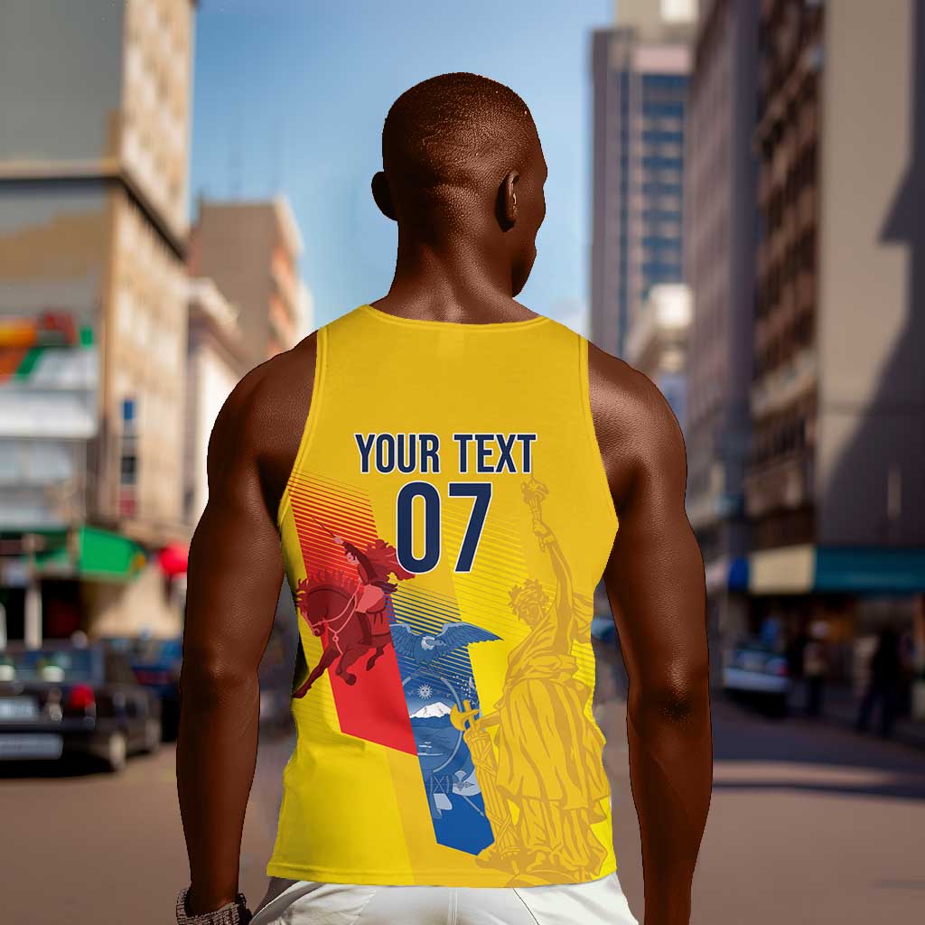 Ecuador Football Custom WC2026 Men Tank Top Historical Symbols - Wonder Print Shop