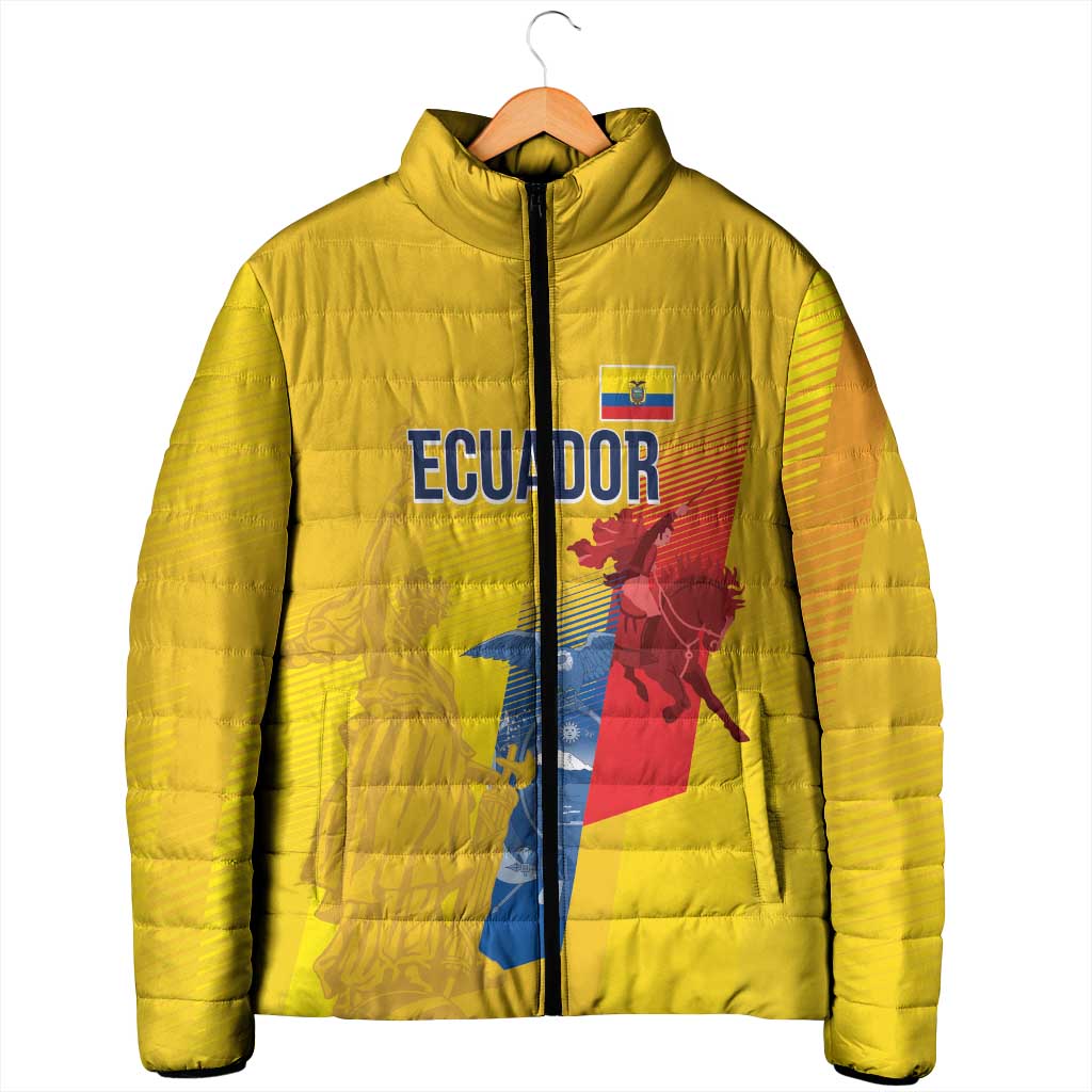 Ecuador Football Custom WC2026 Padded Jacket Historical Symbols - Wonder Print Shop