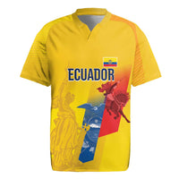 Ecuador Football Custom WC2026 Rugby Jersey Historical Symbols - Wonder Print Shop