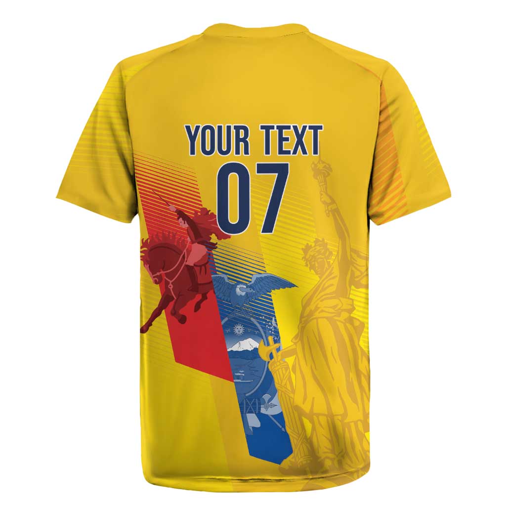 Ecuador Football Custom WC2026 Rugby Jersey Historical Symbols - Wonder Print Shop
