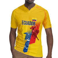 Ecuador Football Custom WC2026 Rugby Jersey Historical Symbols - Wonder Print Shop