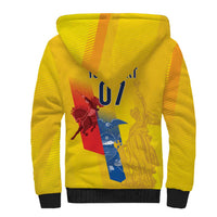 Ecuador Football Custom WC2026 Sherpa Hoodie Historical Symbols - Wonder Print Shop