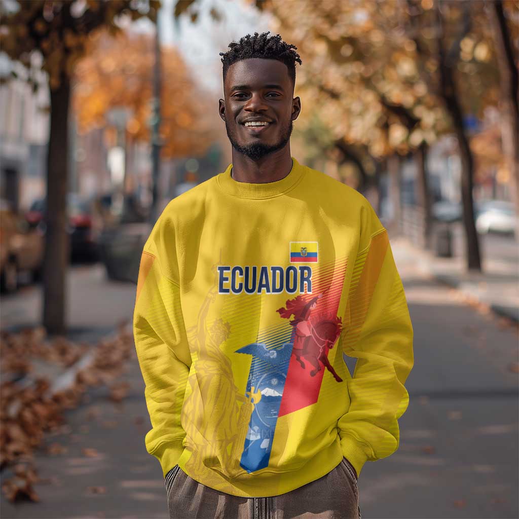 Ecuador Football Custom WC2026 Sweatshirt Historical Symbols - Wonder Print Shop
