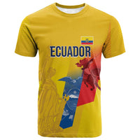 Ecuador Football Custom WC2026 T shirt Historical Symbols - Wonder Print Shop