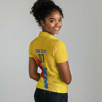 Ecuador Football Custom WC2026 Women Polo Shirt Historical Symbols - Wonder Print Shop