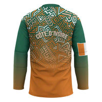 Ivory Coast Football Tribal Patterns Hockey Jersey WC2026 - Wonder Print Shop
