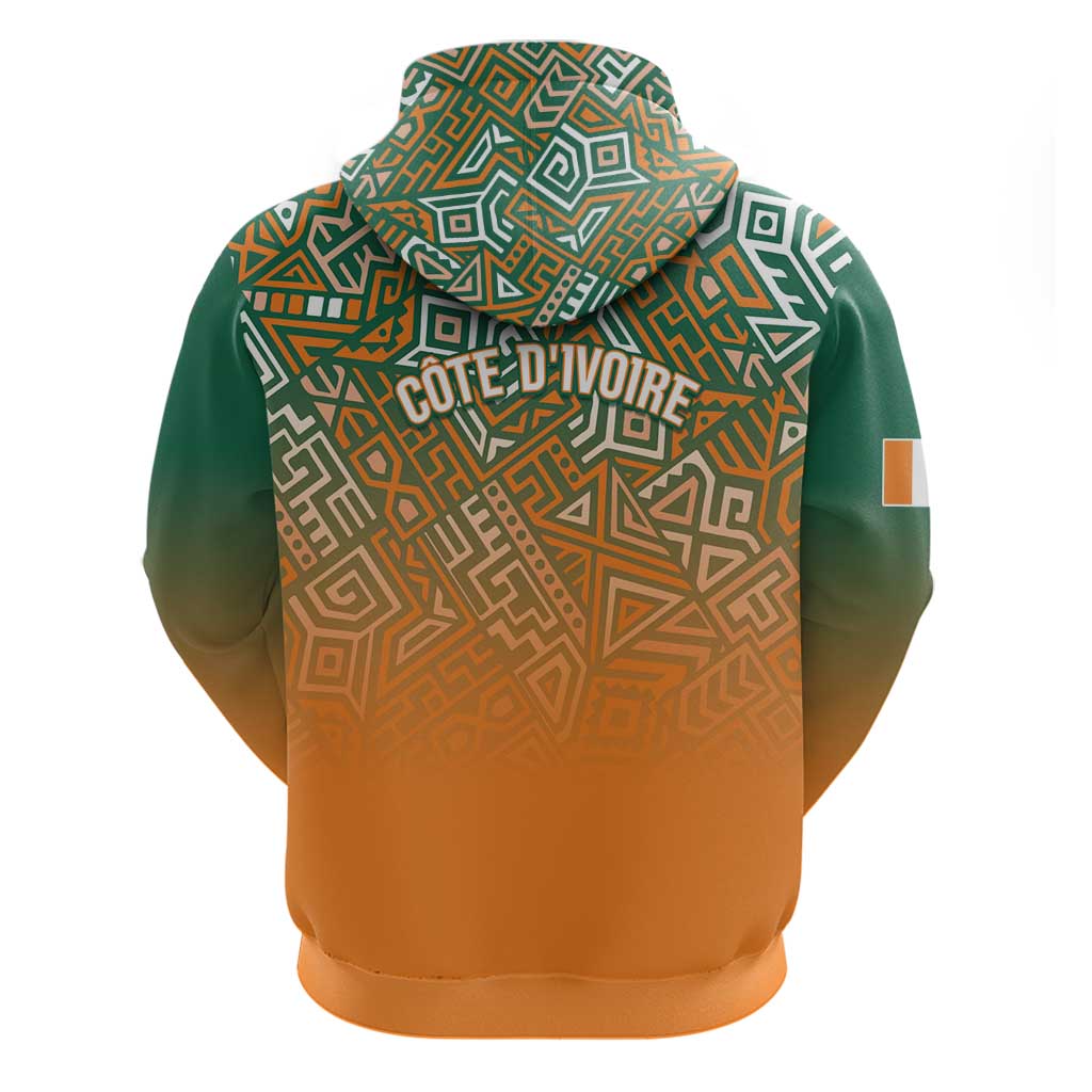 Ivory Coast Football Tribal Patterns Hoodie WC2026 - Wonder Print Shop