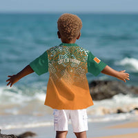 Ivory Coast Football Tribal Patterns Kid Hawaiian Shirt WC2026 - Wonder Print Shop