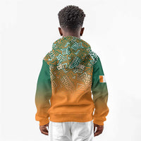 Ivory Coast Football Tribal Patterns Kid Hoodie WC2026 - Wonder Print Shop